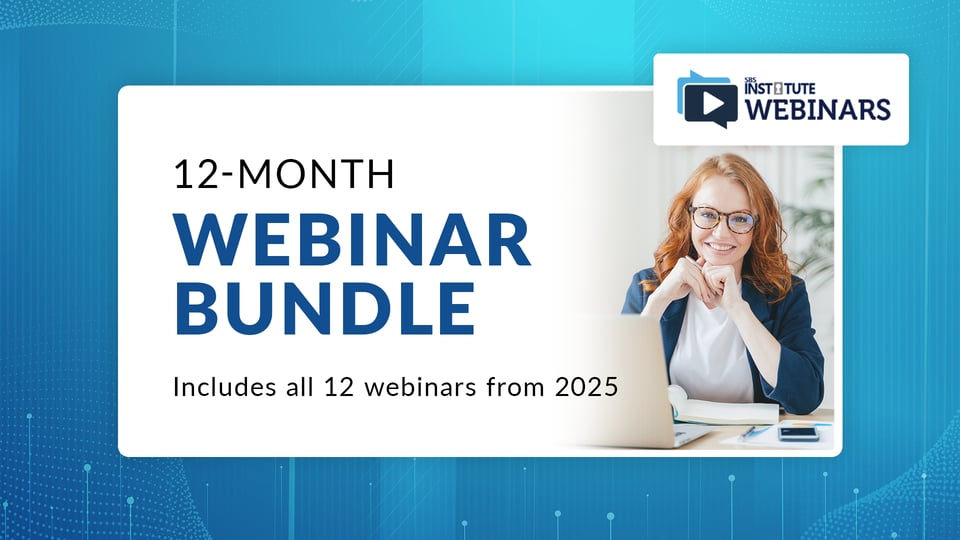 2025 12 Month Webinar Bundle